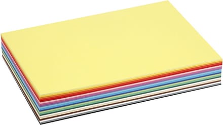 Colortime Gekleurd Karton 21 X 29,7 Cm 30 Stuks 180 G Multicolor