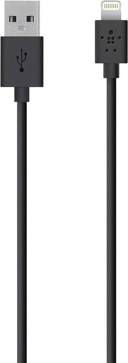 Belkin BOOST↑CHARGE - USB-A naar Lightning Kabel - 2 Meter - 12W - Zwart