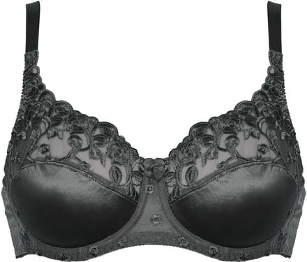 Naturana zwart glimmende beugel BH maat 90D