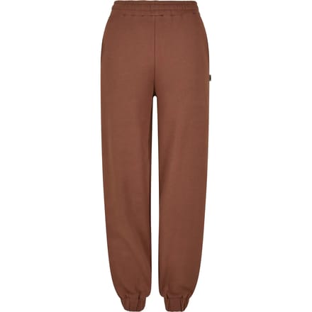 Urban Classics - Organic High Waist Ballon Dames joggingbroek - S - Bruin