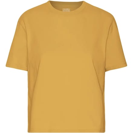 Dames crop top Colorful Standard Organic Burned Yellow
