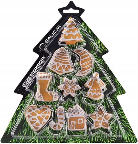 Galicja Koekjesvormpjes Set - 10 Kerstmallen