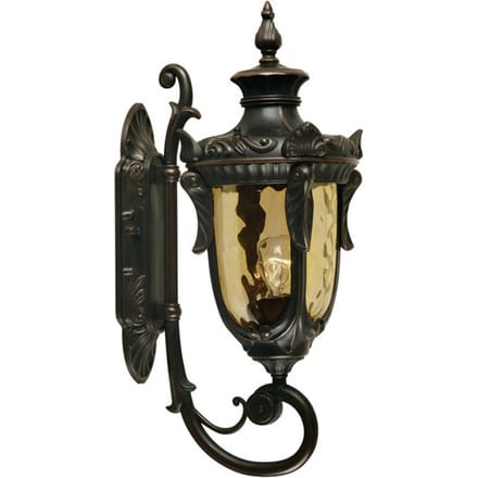 Bohemian Wandlamp - Steady Lighting - Metaal - Bohemian - E27 - L: 26.5cm - Voor Buiten - Woonkamer - Eetkamer - Brons