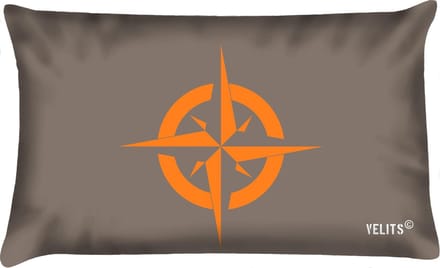 Sierkussen - Buitenkussen La Dolce Vita Oranje Grijsbruin Waterafstotend Bootkussen Kompas