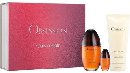 Calvin Klein Obsession EDP 100 Ml + Body Lotion 200 Ml + Eau De Parfum 15 Ml For Women Three Piece Gift Set