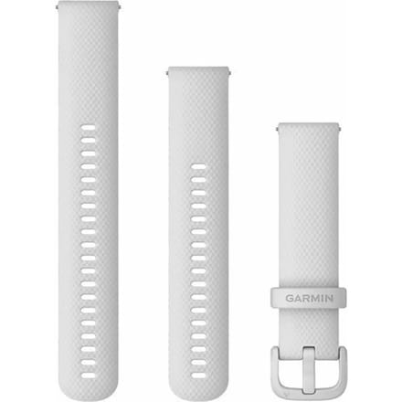 Garmin Quick Release Siliconen Horlogebandje - 20mm Polsbandje - Wearablebandje - Wit