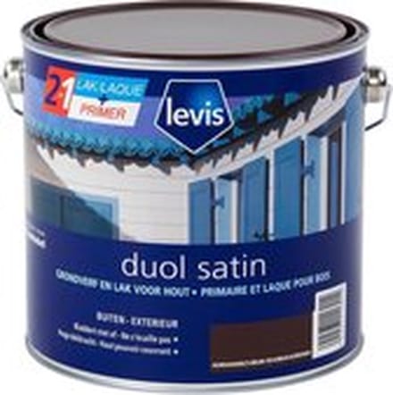 Levis - Duol Hout Buiten Satin - Normandisch Bruin - 2,5 L