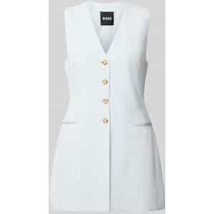 Slim fit lange blazer zonder mouwen model 'JULINIAL'