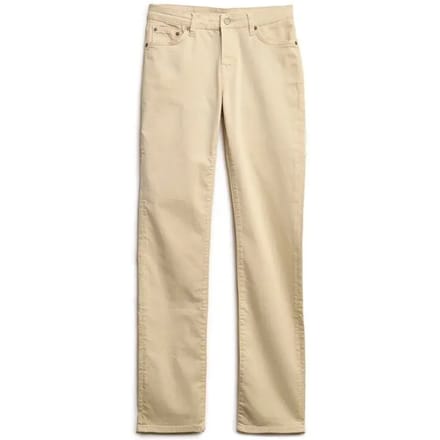 Superdry Mid Rise Slim Sateen Broek Crème Grootte: 32/30