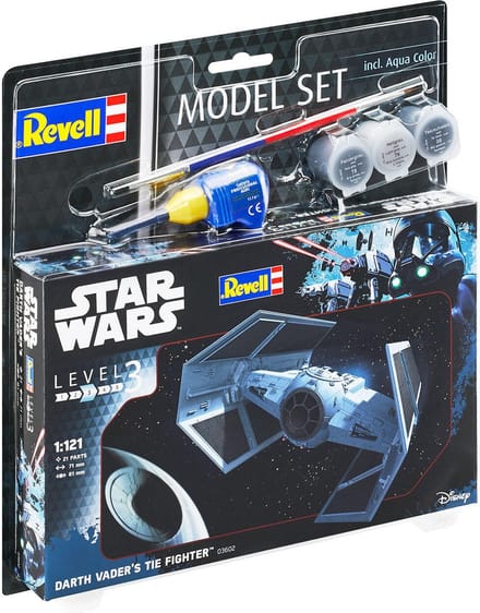 Revell Modelbouwpakket Ruimtevaart - 63602 Star Wars Darth Vaders TIE Fighter - Model Set Plastic - 1:121 - Modelbouw