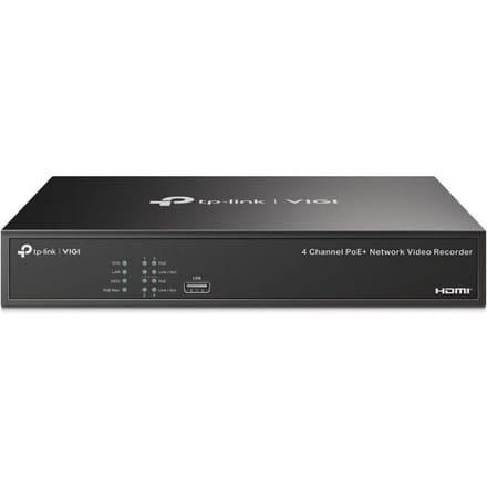 TP-LINK VIGI NVR1004H-4P VIGI NVR1004H-4P IP Netwerk-videorecorder 3840 x 2160 Pixel