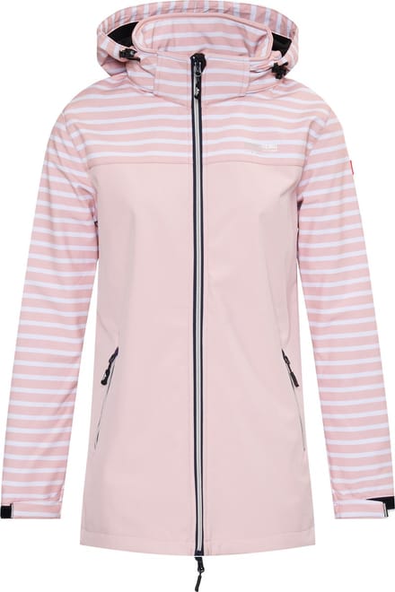 Nordberg Maddy - Softshell Outdoor Zomerjas Dames - Pink Stripe - Maat S