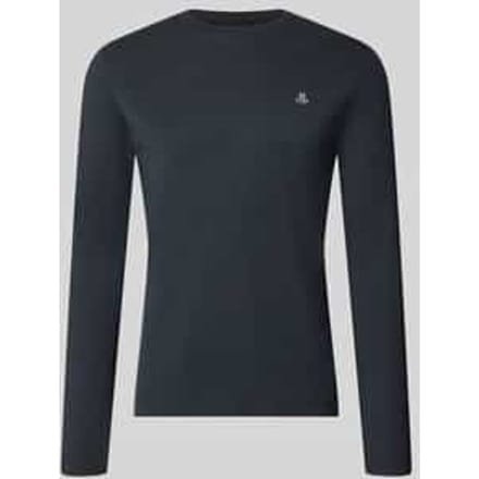Shaped fit shirt met lange mouwen van puur katoen