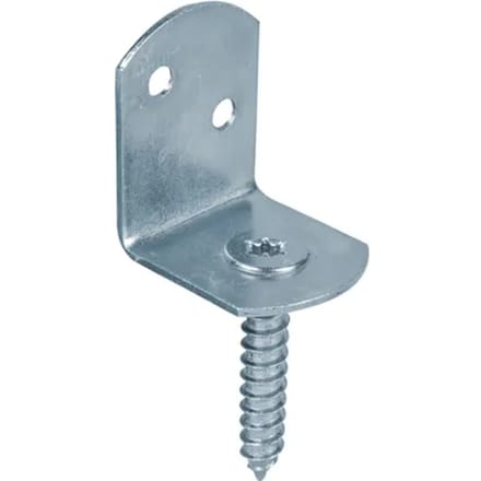 Alberts Vlechtwerkhouder L-vorm + Houten Schroef 83x32mm 12st.