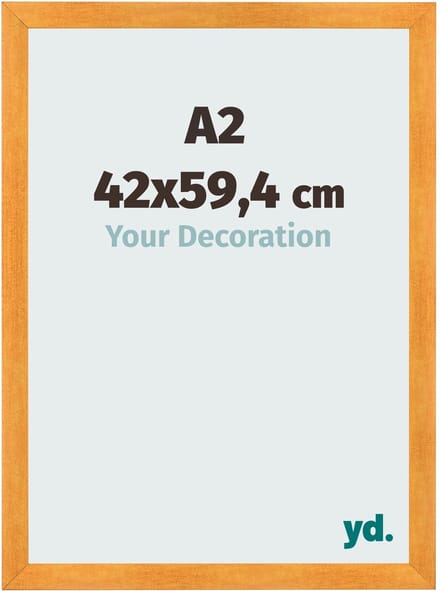 Your Decoration - Fotolijst A2 42x59,4 cm - MDF - Oranje - Pisa