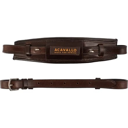 Acavallo Noseband Calfskin Hackamore Bruin