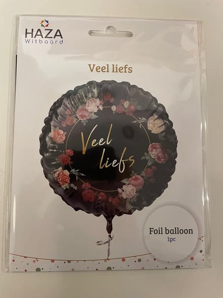 Folieballon Veel liefs Ø45cm.