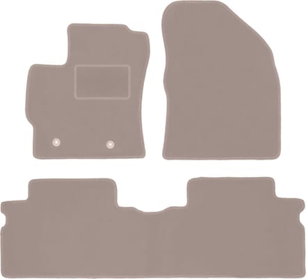 Beige velours matten voor: Toyota Auris I hatchback (2006-2013)
