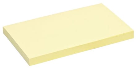 Memoblok quantore 76x127mm geel | 120 stuks