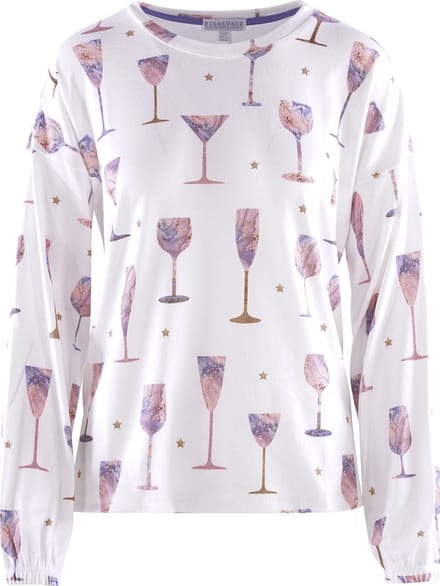 P.J. SALVAGE CO. Pyjamatop IT'S A WINEFUL LIFE