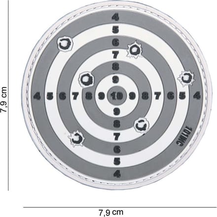 101 Inc Embleem 3D Pvc Target Grijs  14035