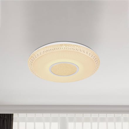 Globo LED plafondlamp Klemens, rond, dimbaar, RGBW