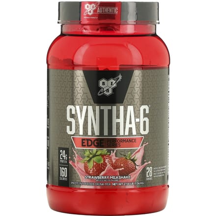 BSN, Syntha-6 Edge®, Eiwitpoeder Drankmix, Aardbeien Milkshake, 2,34 lb (1,06kg)