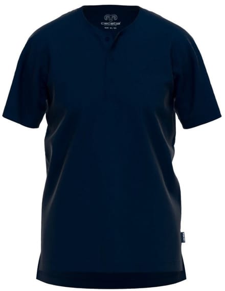 Ceceba T-shirt ronde hals knooplijst 31234 625 Blau