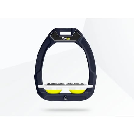 Veiligheid stirrups Plat Ultra Grip Groen/Wit/Geel Flex-On Safe-On