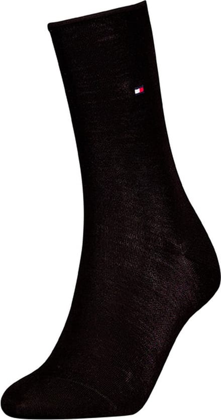 Tommy Hilfiger dames sokken premium roll top zwart