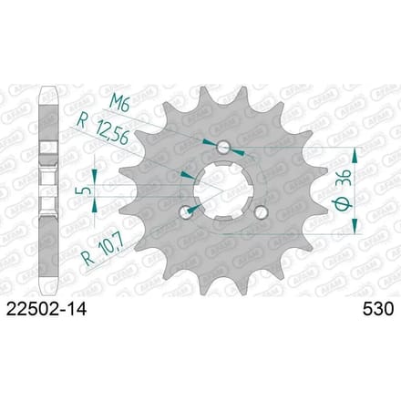 Motortandwiel Afam 530