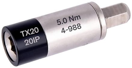 BERNSTEIN Tools for Electronics 4-988 Draaimomentadapter Vooringesteld 1/4 (6,3 mm) 5.0 Nm (max)