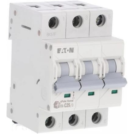 Eaton HN-C25 Serie - Driefasige Aardlekschakelaar - 25A - Type C