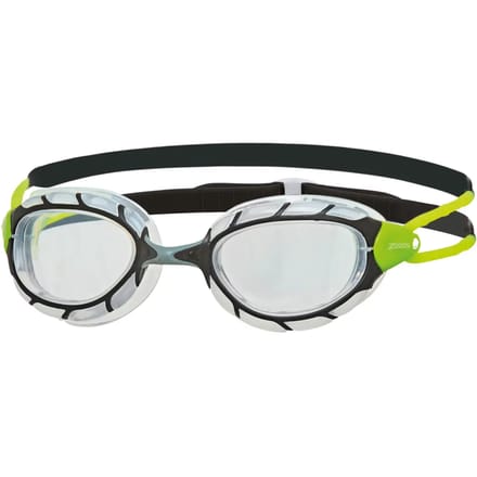 Zoggs Predator Zwembril Black Green - Clear REGULAR Fit