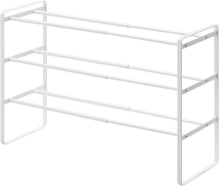 Yamazaki Schoenenrek Uitschuifbaar - Frame - 3 niveaus - Wit