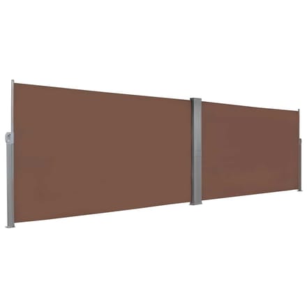 vidaXL - Windscherm - uittrekbaar - 160x600 - cm - bruin