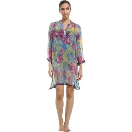 Pastunette Beach - Maat XL - Colourful - Strandjurk - Blauw/Groen