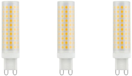 SPL G9 LED Lamp 6W Dimbaar - Warm Wit - 650lm - LED Buislamp T18 - Mat - 3 Stuks - 230 Volt - 2700K