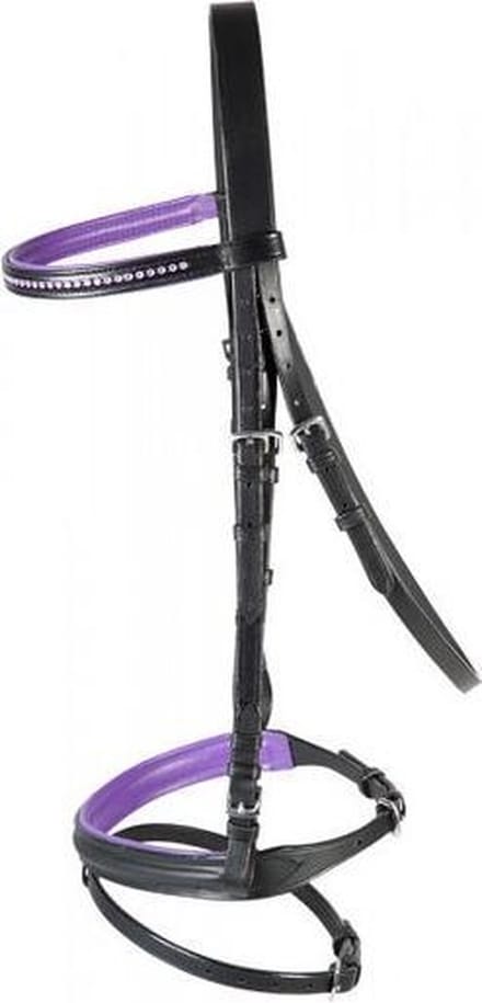 PFIFF trenshoofdstel ´Staines´ COB Zwart-lila