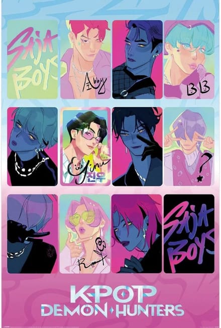 Pyramid - K-POP DEMON HUNTERS (LIGHT AND DARK) MAXI POSTER - Poster