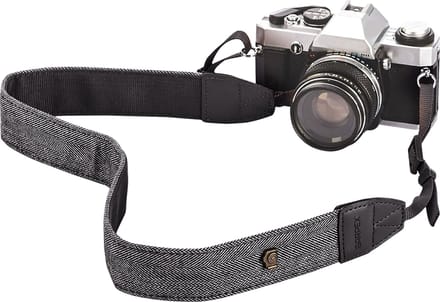Garpex® Retro Vintage Schouderband - Verstelbaar - Comfortabel - Grijs