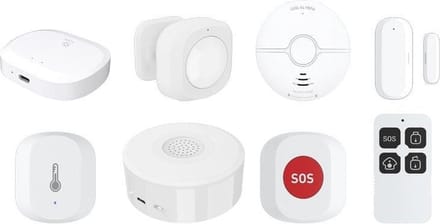WOOX R7073 - Professionele Zigbee Beveiligingskit - Compatibel met WiFi - Spraakbesturing