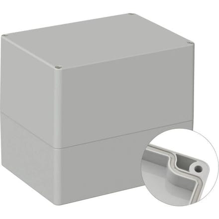 TRU COMPONENTS TC-9065712 Industriële behuizing 160 x 120 x 140 ABS Grijs-wit (RAL 7035) 1 stuk(s)