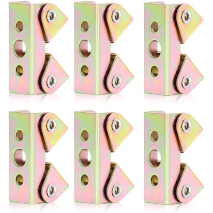 6 stuks Las Klem Magnetische V Type Fixtuur RVS Verstelbaar Fixeer Gereedschap Set Kit white