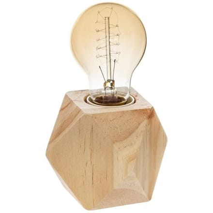 Atmosphera Bahia Houten Vloerlamp - Beige, 7,5 x 8 cm