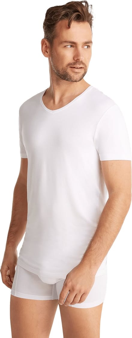 Ten Cate Basics t-shirt v-hals wit voor Heren | Maat XXL