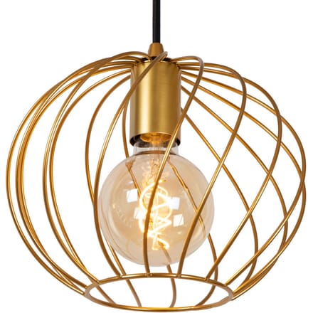 Lucide DANZA - Hanglamp - Ø 50 cm - 3xE27 - Mat Goud / Messing
