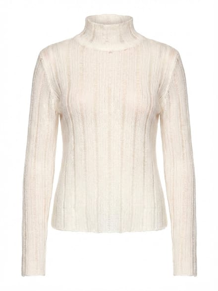 OMBRE Trui - Loose Fit - Wol - Lange Mouw Ecru ONESIZE