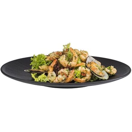 GGM Gastro (6 Stück) Teller - NERO - Melamin - Ø 330mm