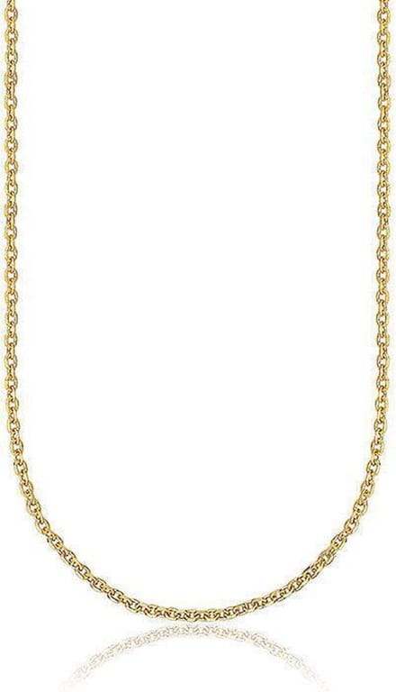 Montebello Ketting Anker - 925 Zilver Verguld - 1mm - 45cm